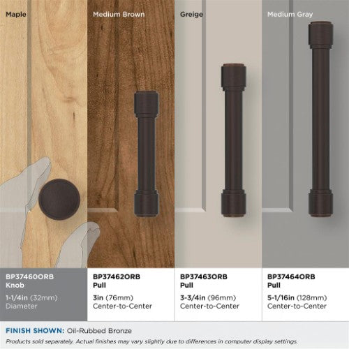 Faircrest Zinc & Steel Oil Rubbed Bronze Cabinet Knob 10