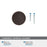 Faircrest Zinc & Steel Oil Rubbed Bronze Cabinet Knob 5