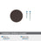 Merced Zinc Oil Rubbed Bronze Cabinet Knob 5
