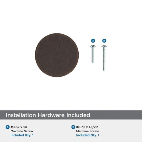 Merced Zinc Oil Rubbed Bronze Cabinet Knob 5