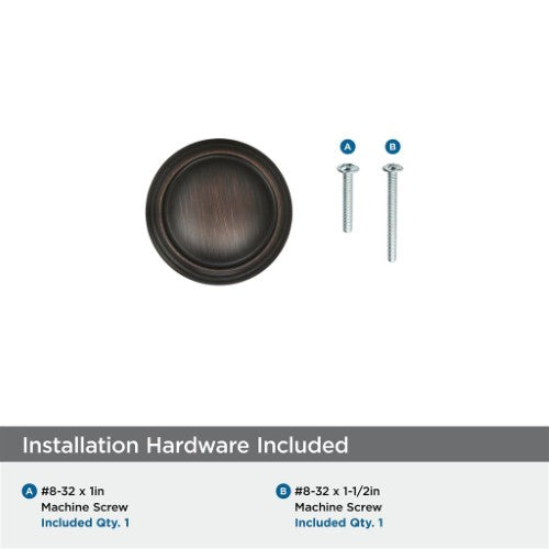 Revitalize Zinc Oil Rubbed Bronze Cabinet Knob 5