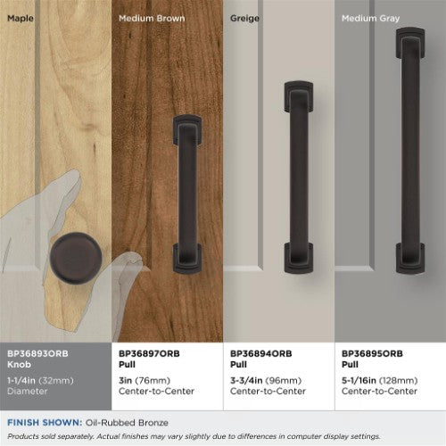 Surpass Zinc Oil Rubbed Bronze Cabinet Knob 5