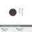 Surpass Zinc Oil Rubbed Bronze Cabinet Knob 3