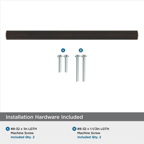 Caliber Zinc Oil Rubbed Bronze Cabinet Pull 19