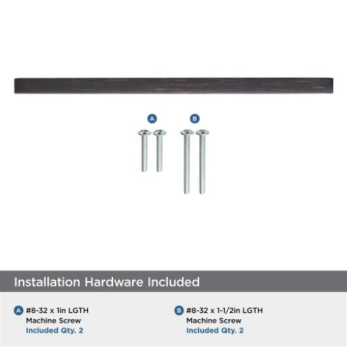 Monument Aluminum Oil Rubbed Bronze Cabinet Pull 17