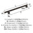 Radius Stainless Steel Oil Rubbed Bronze Cabinet Pull 13