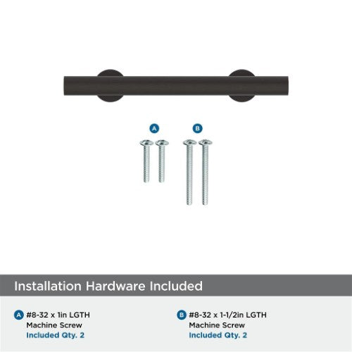 Radius Stainless Steel Oil Rubbed Bronze Cabinet Pull 17