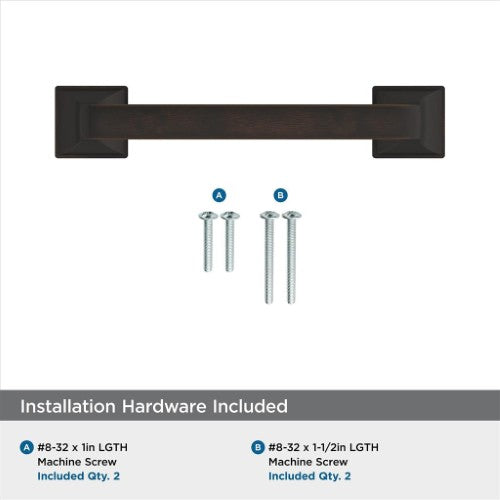 Ville Zinc Oil Rubbed Bronze Cabinet Pull 6