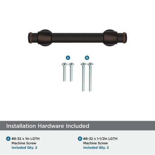 Winsome Zinc Oil Rubbed Bronze Cabinet Pull 17