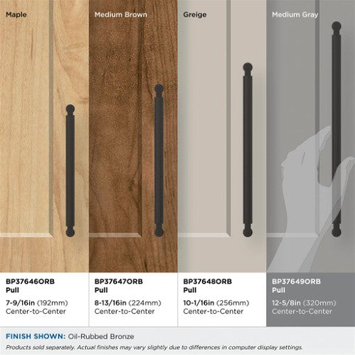 Ballard Zinc Oil Rubbed Bronze Cabinet Pull 35