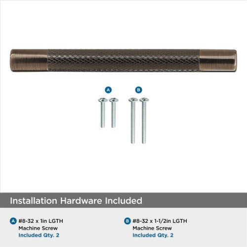 Bronx Zinc & Stainless Steel Oil Rubbed Bronze Cabinet Pull 16