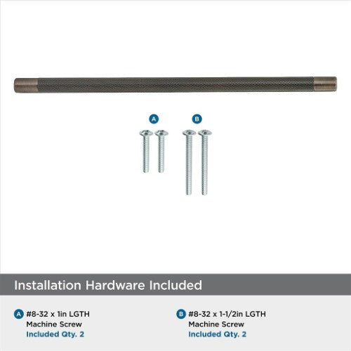 Bronx Zinc & Stainless Steel Oil Rubbed Bronze Cabinet Pull 14