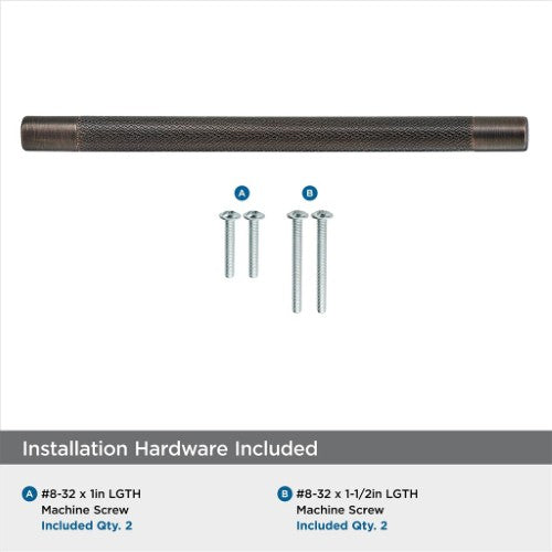 Bronx Zinc & Stainless Steel Oil Rubbed Bronze Cabinet Pull 18