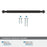 Collet Zinc Oil Rubbed Bronze Cabinet Pull 24