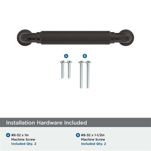 Cowrie Zinc Oil Rubbed Bronze Cabinet Pull 18