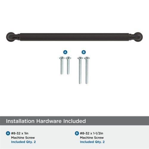 Cowrie Zinc Oil Rubbed Bronze Cabinet Pull 24
