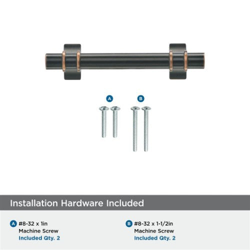 Davenport Zinc Oil Rubbed Bronze Cabinet Pull 37