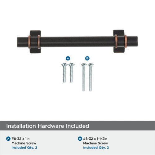Davenport Zinc Oil Rubbed Bronze Cabinet Pull 46