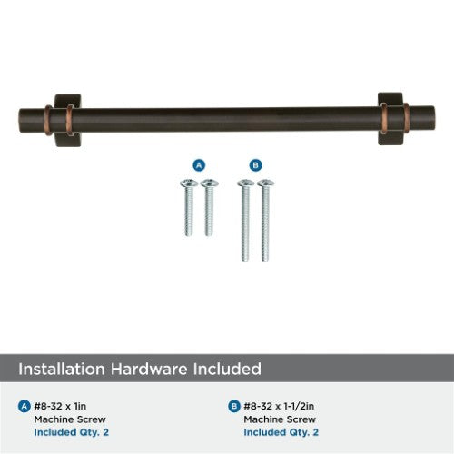 Davenport Zinc Oil Rubbed Bronze Cabinet Pull 47