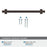 Davenport Zinc Oil Rubbed Bronze Cabinet Pull 24