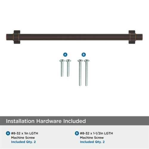 Davenport Zinc Oil Rubbed Bronze Cabinet Pull 17
