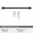 Davenport Zinc Oil Rubbed Bronze Cabinet Pull 18