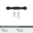Enlivity Zinc Oil Rubbed Bronze Cabinet Pull 17