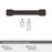 Faircrest Zinc & Steel Oil Rubbed Bronze Cabinet Pull 20