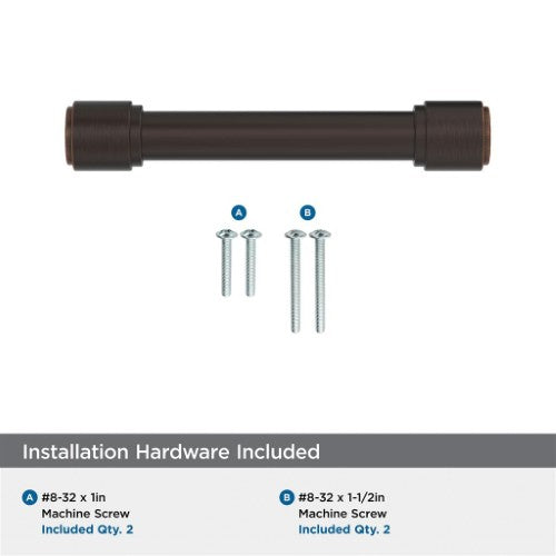 Faircrest Zinc & Steel Oil Rubbed Bronze Cabinet Pull 20