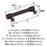 Faircrest Zinc & Steel Oil Rubbed Bronze Cabinet Pull 12