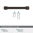 Faircrest Zinc & Steel Oil Rubbed Bronze Cabinet Pull 21