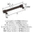 Faircrest Zinc & Steel Oil Rubbed Bronze Cabinet Pull 13