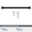 Faircrest Zinc & Steel Oil Rubbed Bronze Cabinet Pull 24