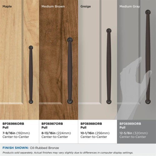 Renown Zinc Oil Rubbed Bronze Cabinet Pull 26