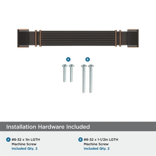 Townsend Zinc Oil Rubbed Bronze Cabinet Pull 15