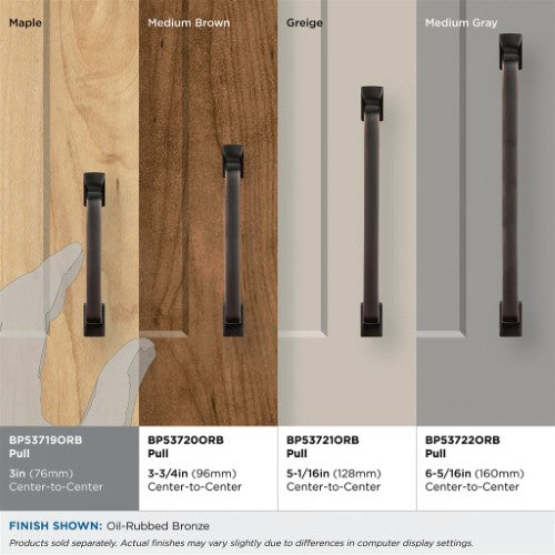Westerly Zinc Oil Rubbed Bronze Cabinet Pull 32