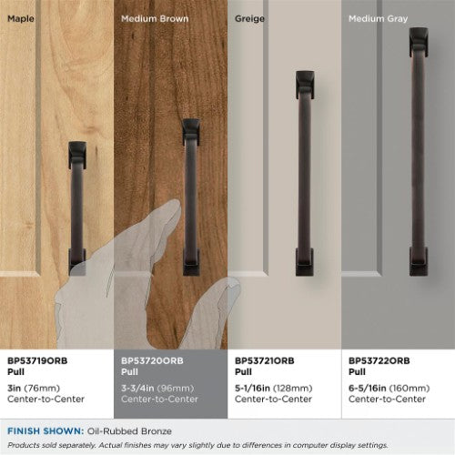 Westerly Zinc Oil Rubbed Bronze Cabinet Pull 34