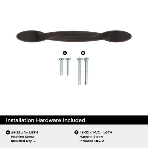 Intertwine Aluminum Oil Rubbed Bronze Cabinet Pull 10