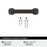 Hybridize Zinc Oil Rubbed Bronze Cabinet Pull 9