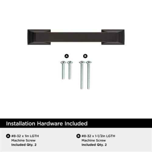 Incisive Zinc Oil Rubbed Bronze Cabinet Pull 9