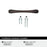 Vaile Zinc Oil Rubbed Bronze Cabinet Pull 9