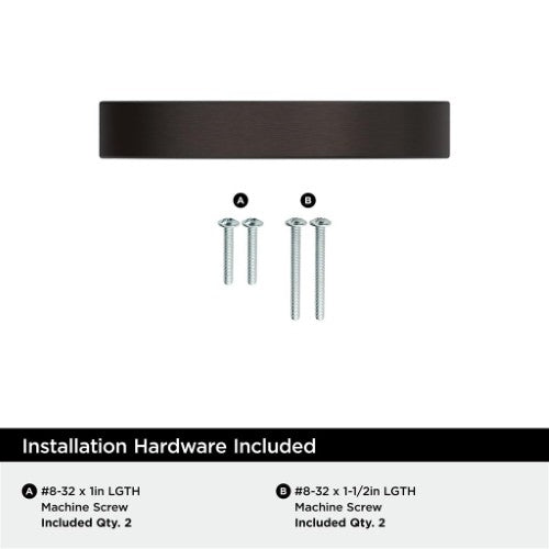 Parabolic Zinc Oil Rubbed Bronze Cabinet Pull 9