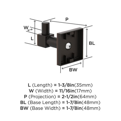 Appoint Zinc Oil Rubbed Bronze Hook 2