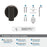 Arrondi Stainless Steel Oil Rubbed Bronze Hook 3