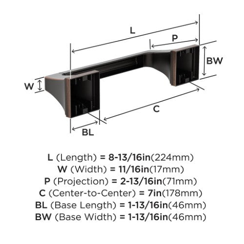 Mulholland Zinc Oil Rubbed Bronze Toilet Paper Holder 2