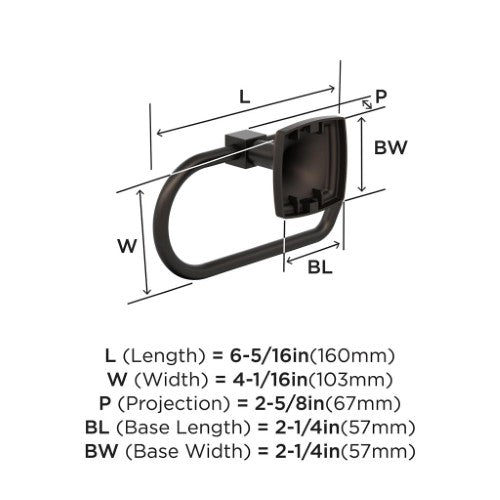 Stature Zinc Oil Rubbed Bronze Toilet Paper Holder 2