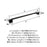 Blackrock Zinc & Stainless Steel Oil Rubbed Bronze Towel Bar 6