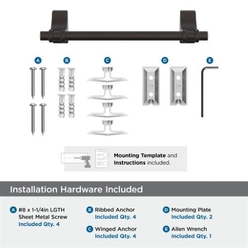 Davenport Zinc & Stainless Steel Oil Rubbed Bronze Towel Bar 7