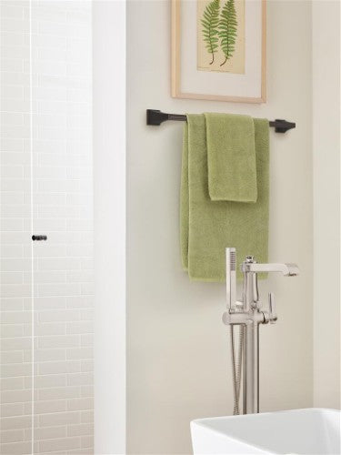 Mulholland Zinc & Stainless Steel Oil Rubbed Bronze Towel Bar 10