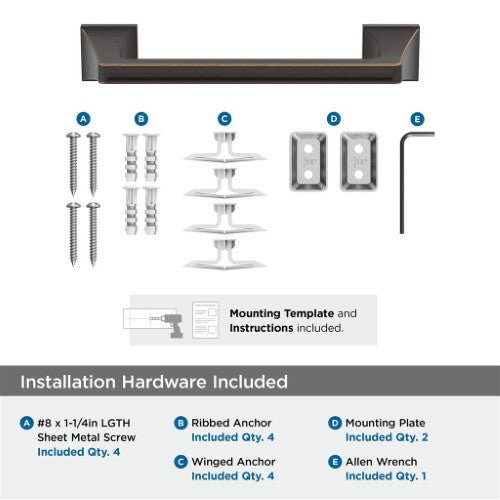 Mulholland Zinc & Stainless Steel Oil Rubbed Bronze Towel Bar 7